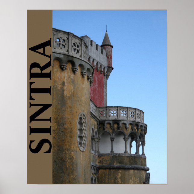 Affiche Château à Sintra, Portugal (Devant)