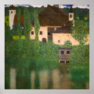 Affiche "Château avec douves" Château d'eau par Gustav Kl