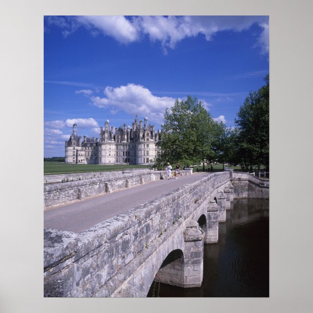 Affiche Château Chambord, Vallée de la Loire, France (Devant)