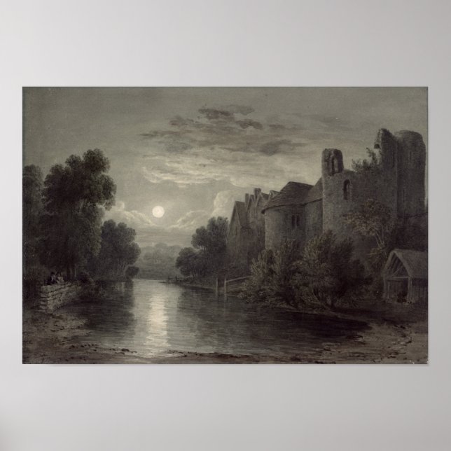 Affiche Château d'Allington, près de Maidstone, Kent; Lune (Devant)