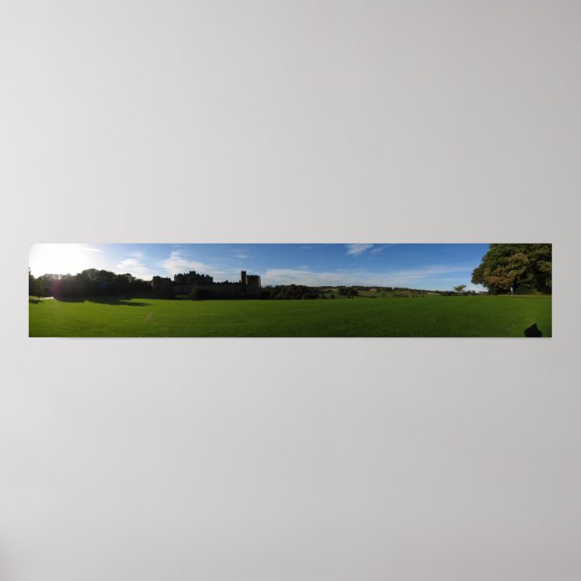 Affiche Château d'Alnwick Panoramique (Devant)