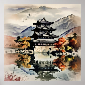Affiche Château d'Automne