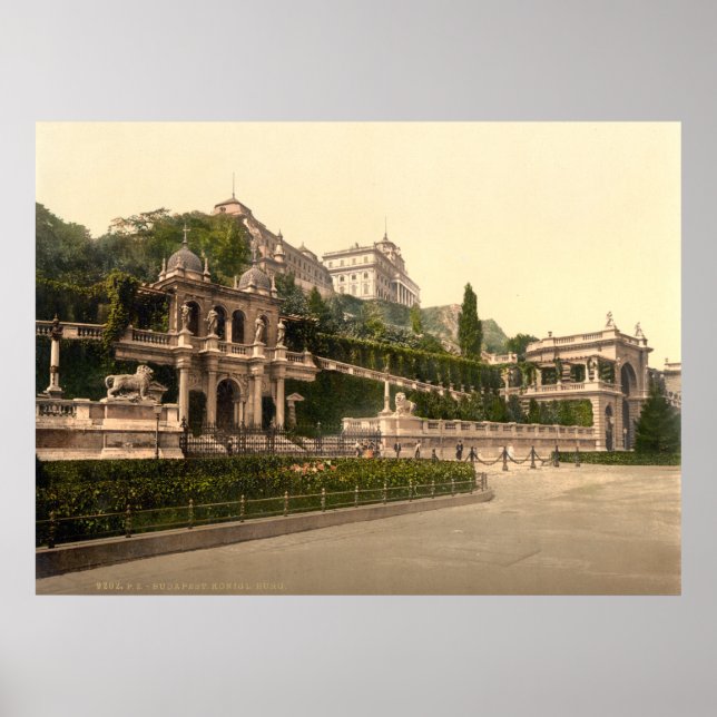 Affiche Château de Buda, Budapest, Hongrie (Devant)