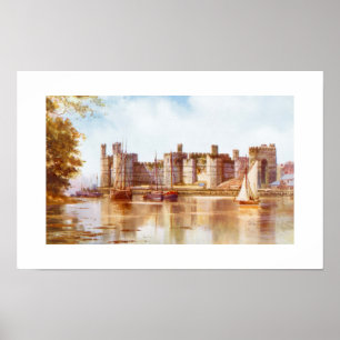 Affiche Château de Caernarfon, Pays de Galles