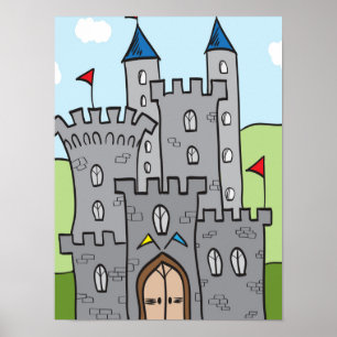 Affiche Château de Cartoon Cute