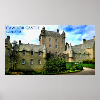 Affiche château de cawdor écotland