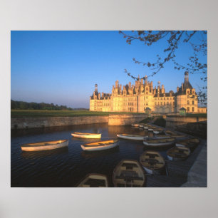 Affiche Château de Chambord, Vallée de la Loire, Loir-et-C