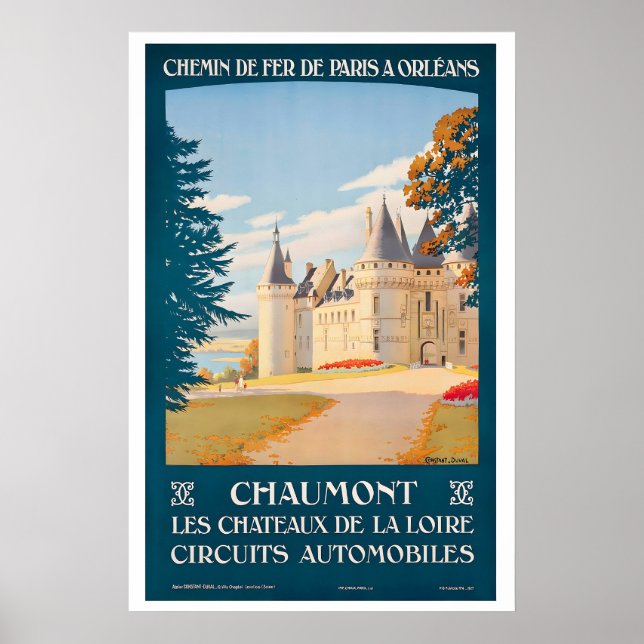 Affiche Chateau de Chaumont Chateaux of the Loire Valley (Devant)