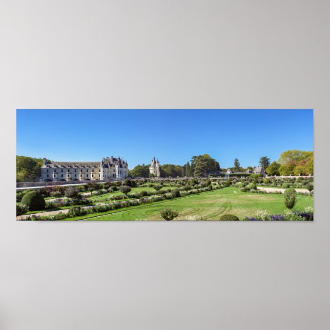 Affiche Château de Chenonceau dans la vallée de la Loire - (Devant)