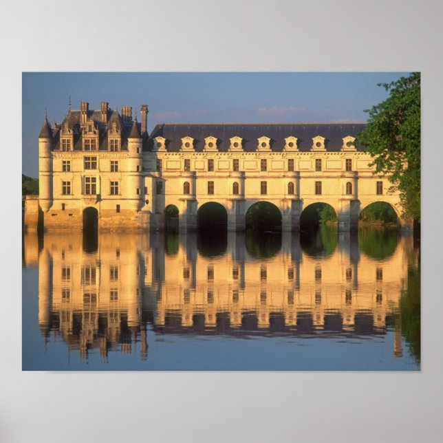 Affiche Château de Chenonceau, rivière Cher, Loir-et-Cher, (Devant)