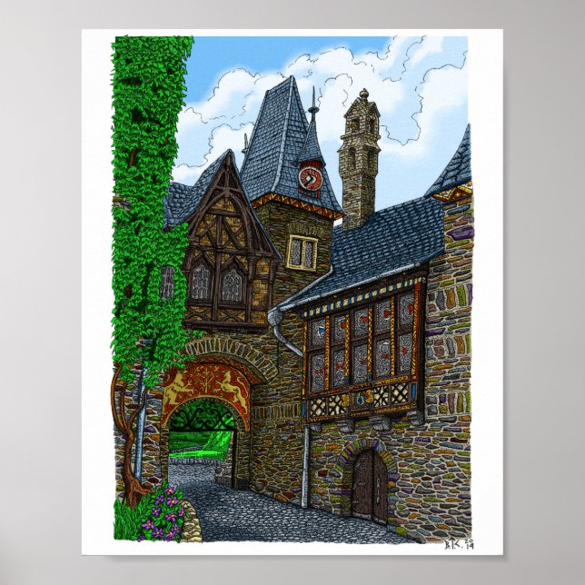 Affiche Château de Cochem (Devant)
