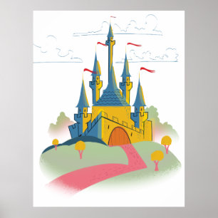 Affiche Château de conte de fées