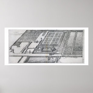 Affiche Chateau de Dampierre, vue du domaine, du 'le