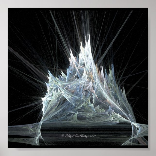 Affiche Château de glace Fractal par Kitty Ann (Devant)