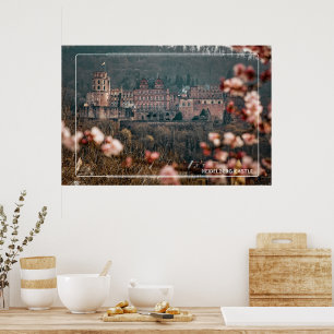 Affiche Château de Heidelberg au printemps – Château roman