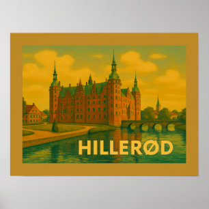 Affiche Château de Hillerød Danemark