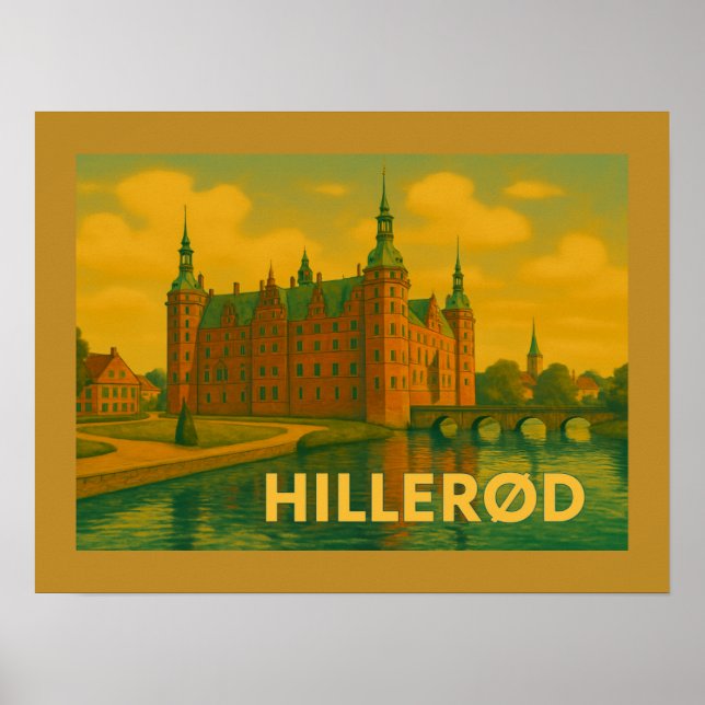 Affiche Château de Hillerød Danemark (Devant)