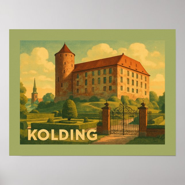 Affiche Château de Kolding Danemark (Devant)