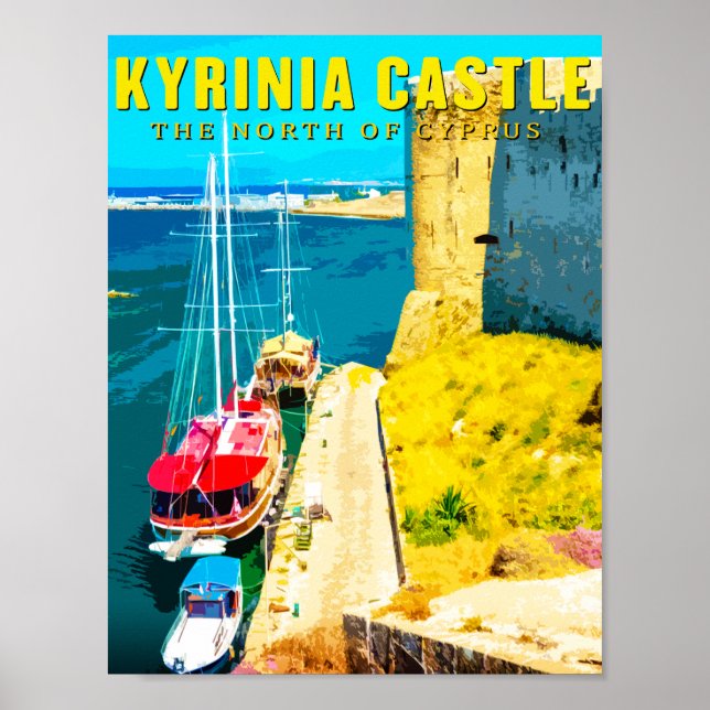 Affiche château de kyrenia - Le nord de chypre (Devant)