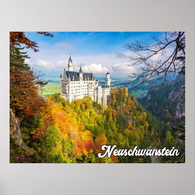 Affiche Château de Neuschwanstein, Allemagne (Devant)