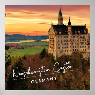 Affiche Château de Neuschwanstein Allemagne