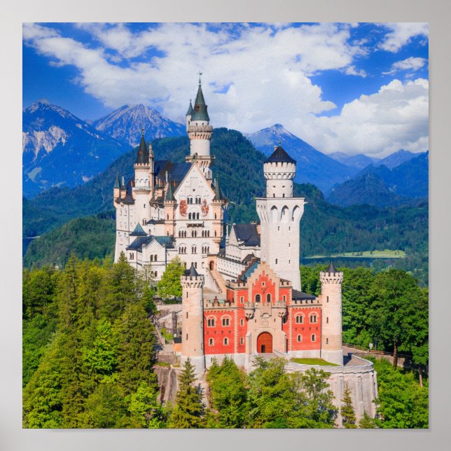 Affiche Château de Neuschwanstein Allemagne (Devant)