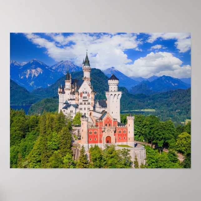 Affiche Château de Neuschwanstein Allemagne (Devant)