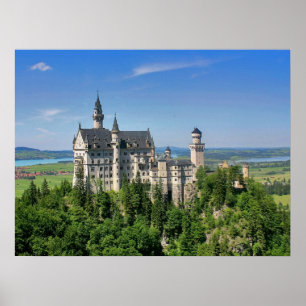 Affiche Château de Neuschwanstein, Bavière Allemagne