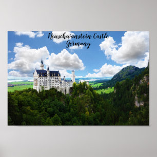 Affiche Château de Neuschwanstein Bavière Allemagne Photog