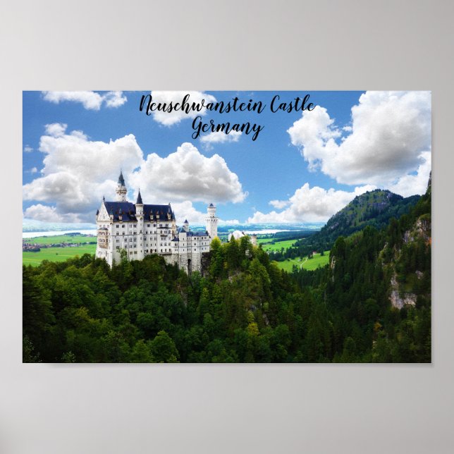 Affiche Château de Neuschwanstein Bavière Allemagne Photog (Devant)