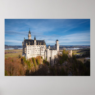 Affiche Château de Neuschwanstein de conte de fées en Alle