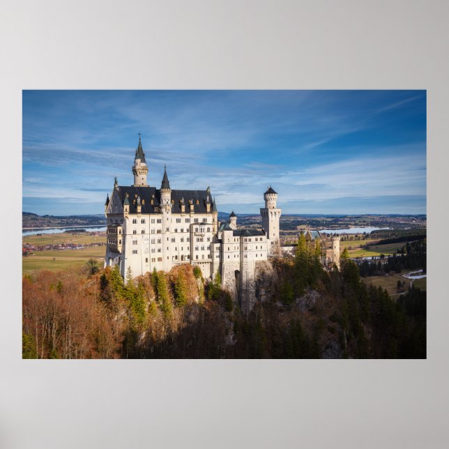 Affiche Château de Neuschwanstein de conte de fées en Alle (Devant)
