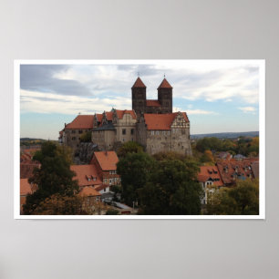 Affiche Château de Quedlinburg, Harz, Allemagne