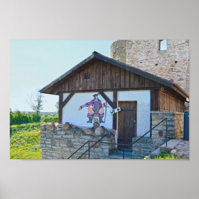 Affiche Château de Rakvere Toilet Building, Estonie (Devant)