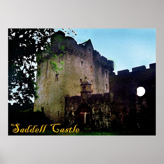 Affiche château de saddell (Devant)