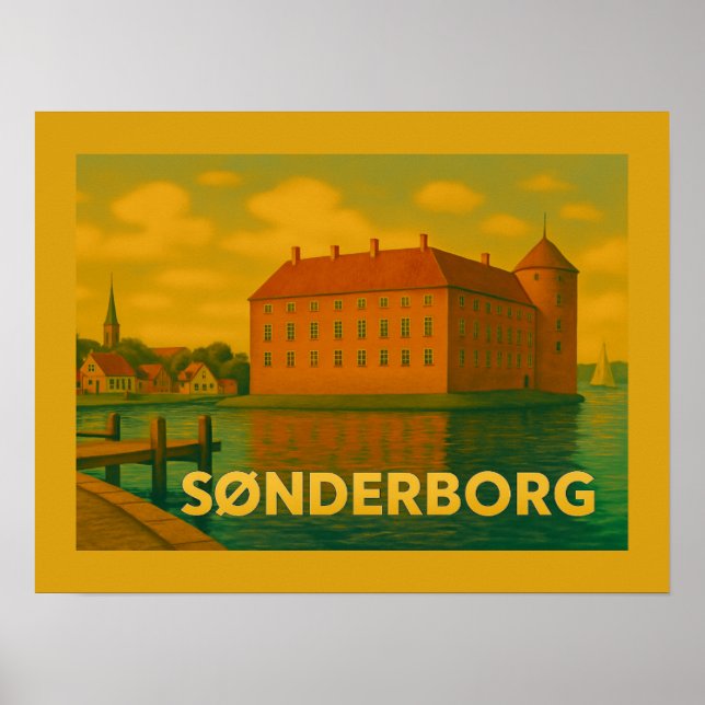 Affiche Château de Sønderborg Danemark (Devant)