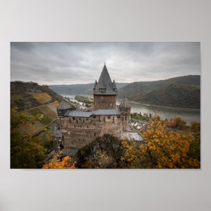 Affiche Château de Stahleck Bacharach Allemagne
