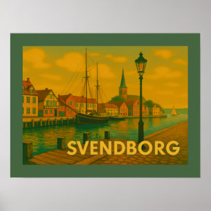 Affiche Château de Svendborg Danemark
