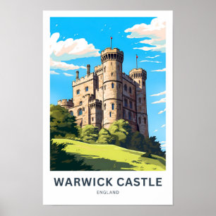 Affiche Château de Warwick Angleterre