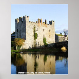 Affiche Château de White, Athy, Comté de Kildare, Irlande