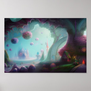 Affiche Château des Fées dans la forêt enchantée