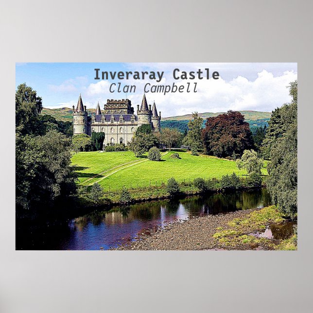 Affiche Château d'Inveraray - Clan Campbell (Devant)