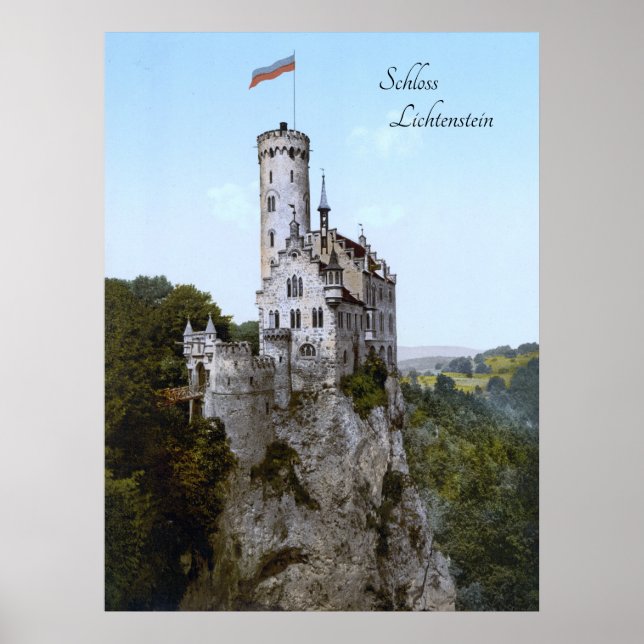 Affiche Château du Lichtenstein (1890) (Devant)