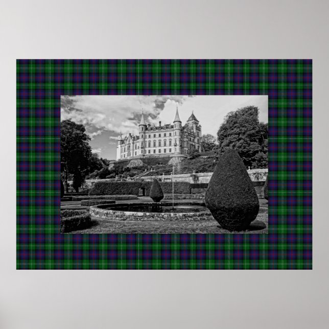 Affiche Château Dunrobin Sutherland Tartan (Devant)