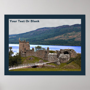 Affiche Château d'Urqhart - Loch Ness