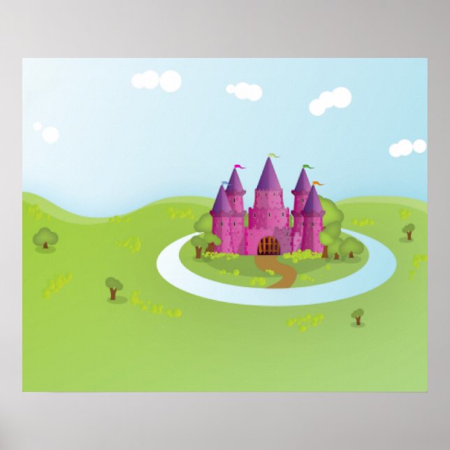 Affiche Château FairyTail Édition Pixelisée (Devant)