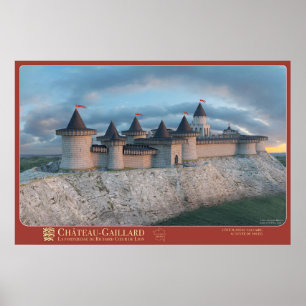 Affiche CHÂTEAU-GAILLARD - Côté plateau calcaire