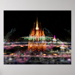 Affiche Château magique (20x16)