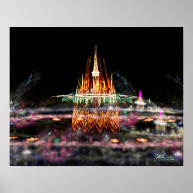 Affiche Château magique (20x16) (Devant)