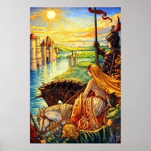 Affiche Château Médiéval, Chevaliers & Princesse
